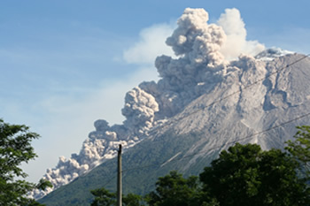 Merapi pyroclastic flow 2010